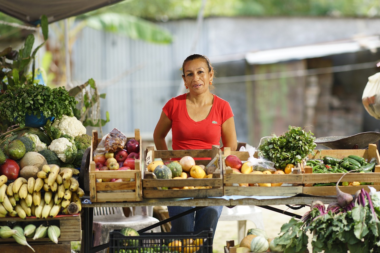 Empreendedora vendendo roupas